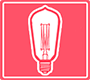 retro lamp v kvadrate mini